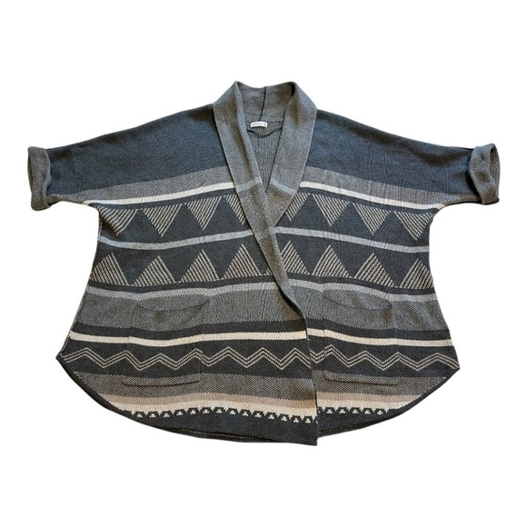 Gentle Fawn Cardigan Sweater Short Sleeves Shawl Collar Knit Gray Womens XS/S - Picture 3 of 11